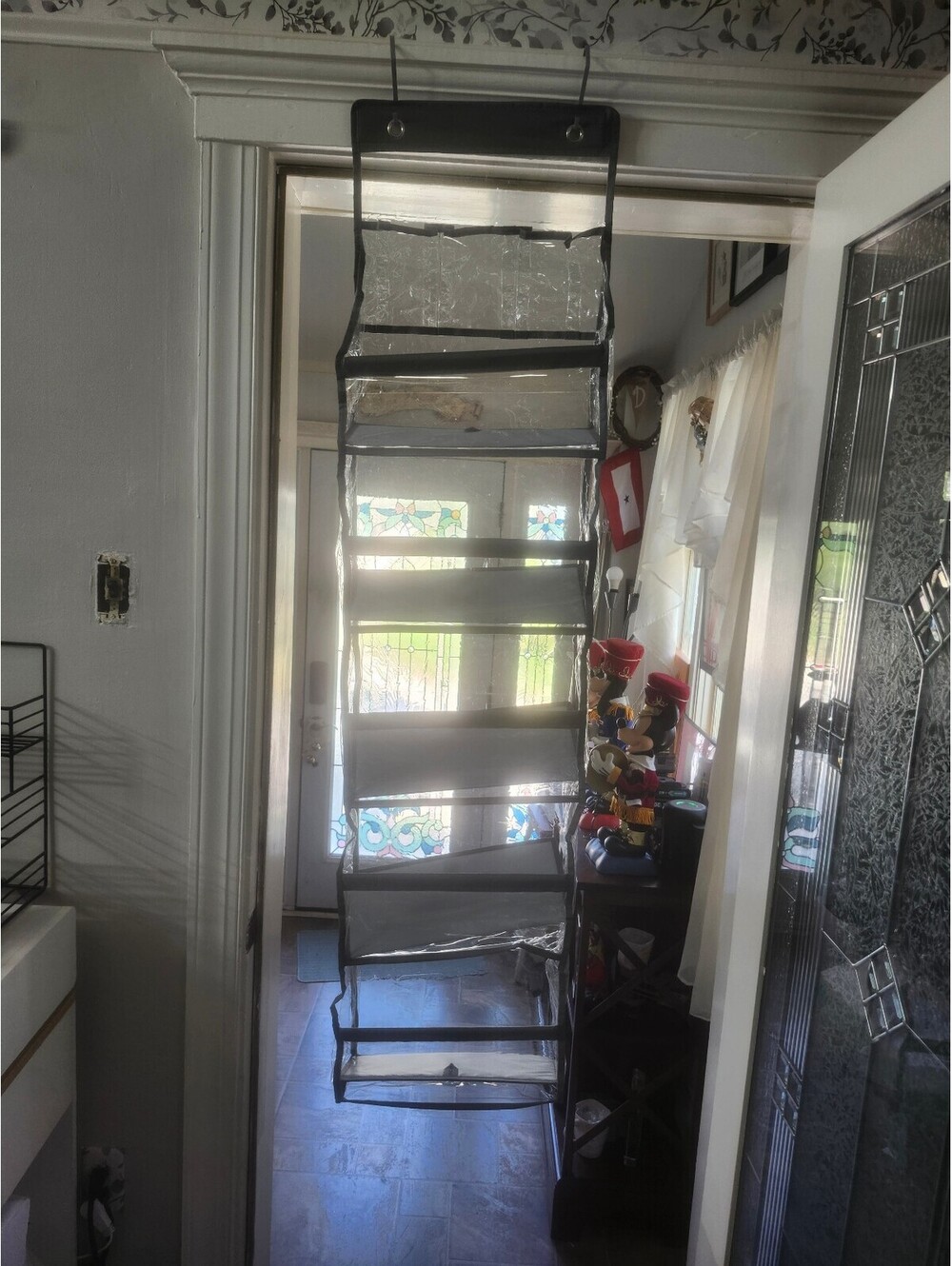 Clear Hanging Organizer with Multiple Pockets